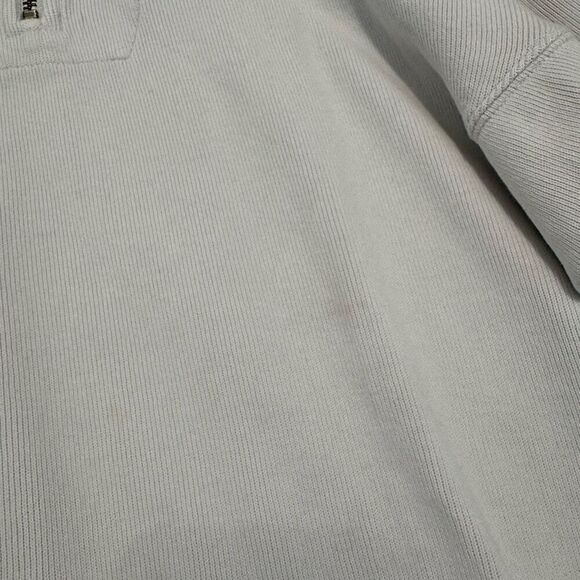 Tommy Bahama 1/4 Zip Pullover Size Large Cotton Blend Preppy White - Picture 11 of 16